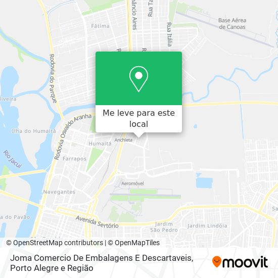Joma Comercio De Embalagens E Descartaveis mapa