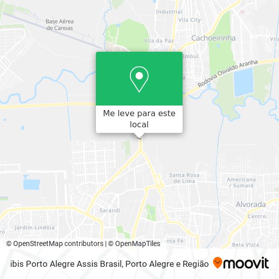 ibis Porto Alegre Assis Brasil mapa