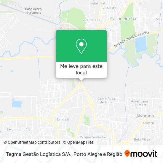 Tegma Gestão Logística S/A. mapa