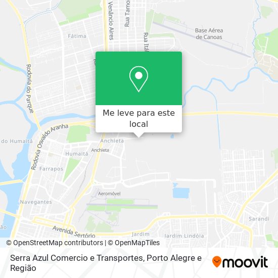 Serra Azul Comercio e Transportes mapa