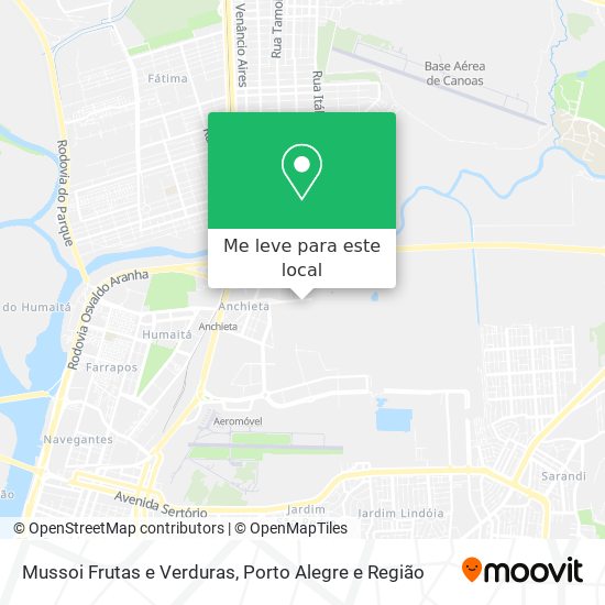 Mussoi Frutas e Verduras mapa