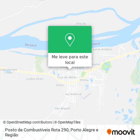 Posto de Combustíveis Rota 290 mapa