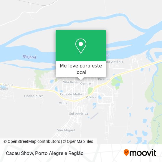 Cacau Show mapa
