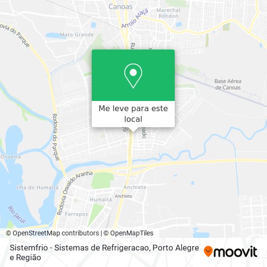 Sistemfrio - Sistemas de Refrigeracao mapa