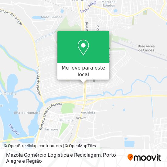 Mazola Comércio Logistica e Reciclagem mapa