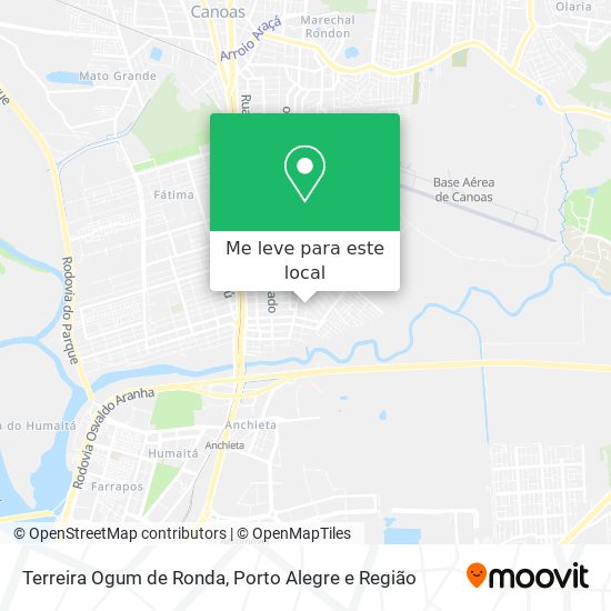 Terreira Ogum de Ronda mapa