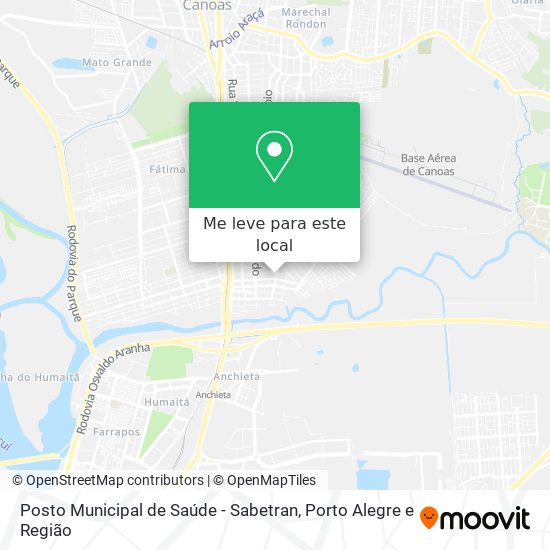 Posto Municipal de Saúde - Sabetran mapa