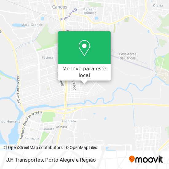 J.F. Transportes mapa