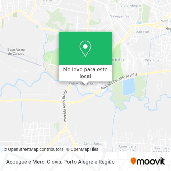 Açougue e Merc. Clóvis mapa