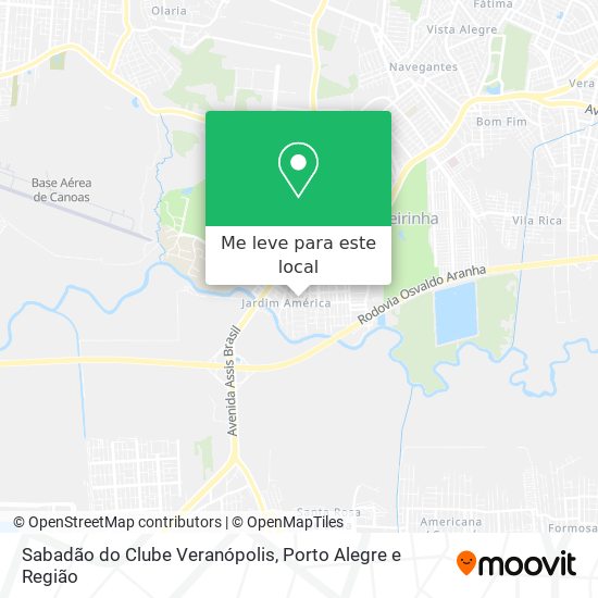 Sabadão do Clube Veranópolis mapa