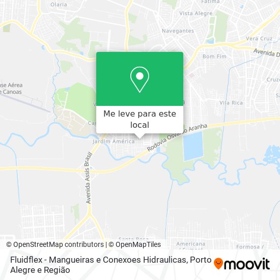 Fluidflex - Mangueiras e Conexoes Hidraulicas mapa