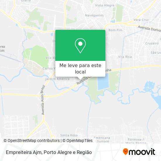 Empreiteira Ajm mapa