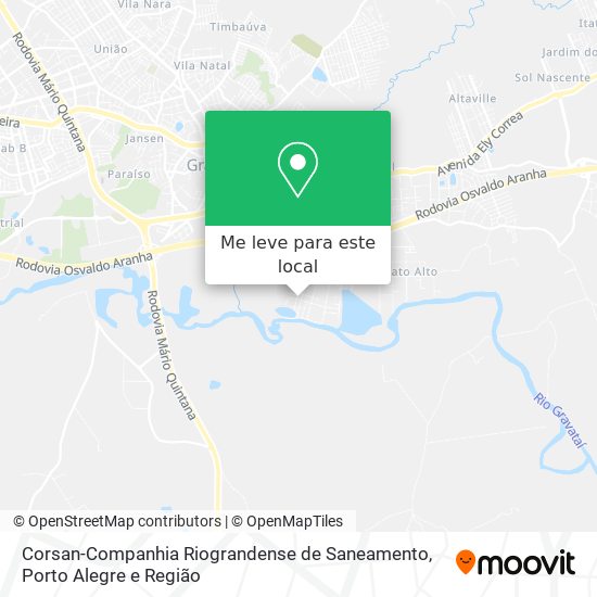 Corsan-Companhia Riograndense de Saneamento mapa