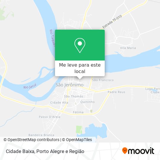 Cidade Baixa mapa