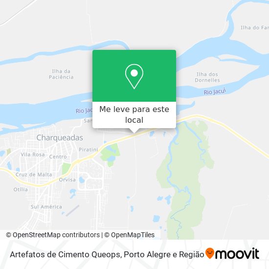Artefatos de Cimento Queops mapa