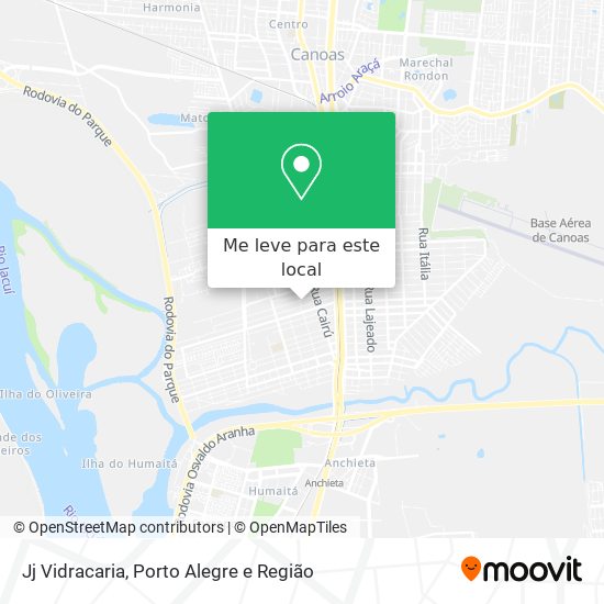 Jj Vidracaria mapa