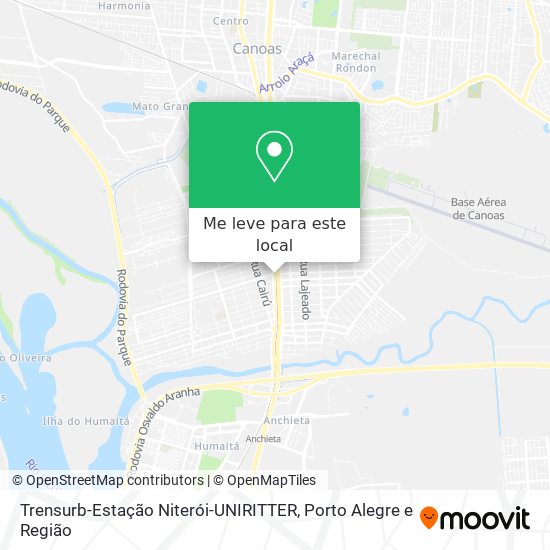 Trensurb-Estação Niterói-UNIRITTER mapa
