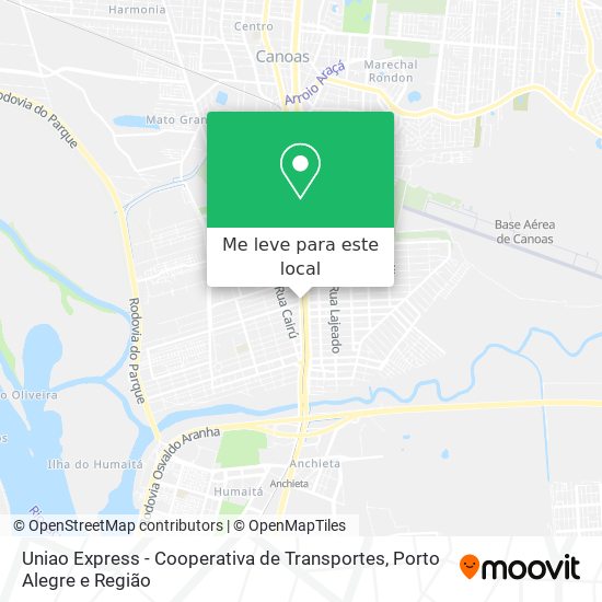 Uniao Express - Cooperativa de Transportes mapa