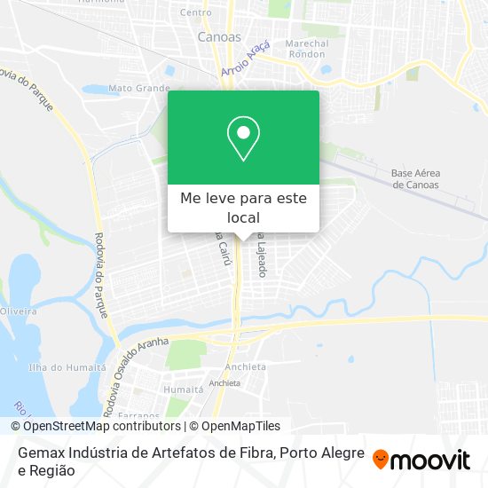 Gemax Indústria de Artefatos de Fibra mapa