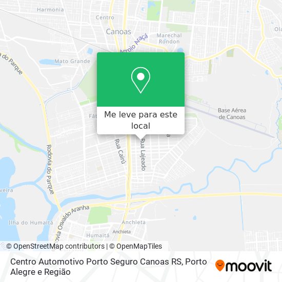 Centro Automotivo Porto Seguro Canoas RS mapa