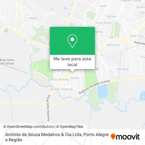 Antônio de Souza Medeiros & Cia Ltda mapa