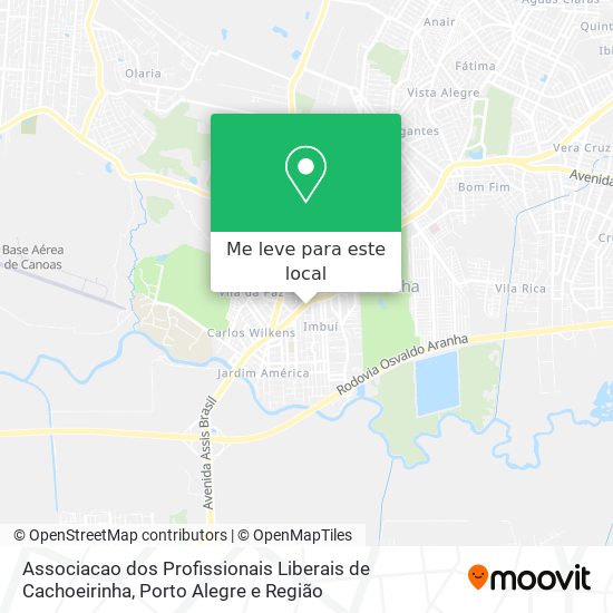 Associacao dos Profissionais Liberais de Cachoeirinha mapa