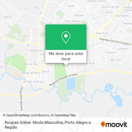 Roupas Online -Moda Masculina mapa