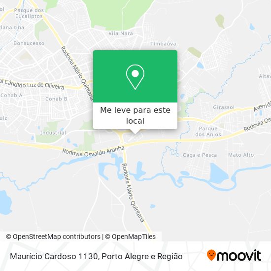 Maurício Cardoso 1130 mapa