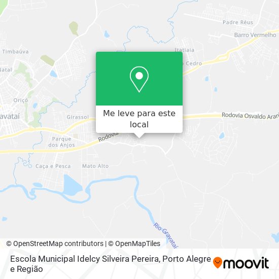 Escola Municipal Idelcy Silveira Pereira mapa