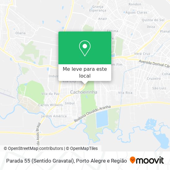 Parada 55 (Sentido Gravataí) mapa