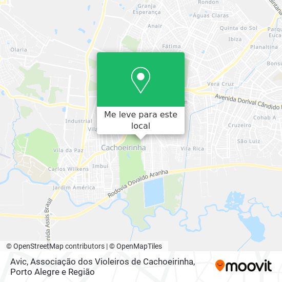 Avic, Associação dos Violeiros de Cachoeirinha mapa