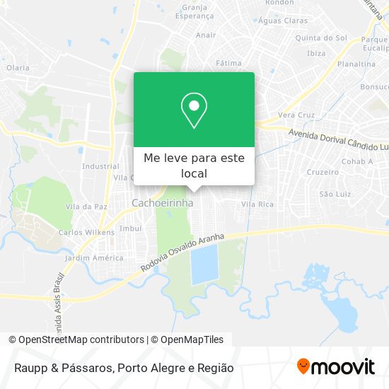 Raupp & Pássaros mapa