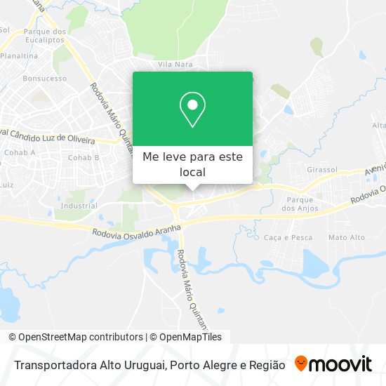 Transportadora Alto Uruguai mapa