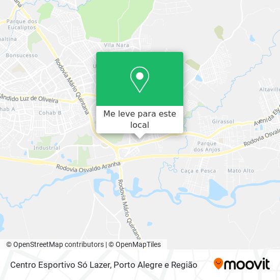 Centro Esportivo Só Lazer mapa