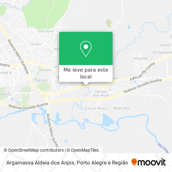 Argamassa Aldeia dos Anjos mapa
