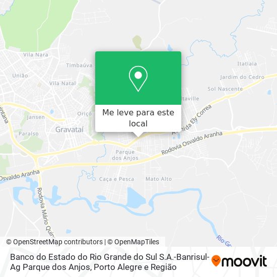 Banco do Estado do Rio Grande do Sul S.A.-Banrisul-Ag Parque dos Anjos mapa