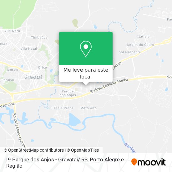 I9 Parque dos Anjos - Gravataí/ RS mapa