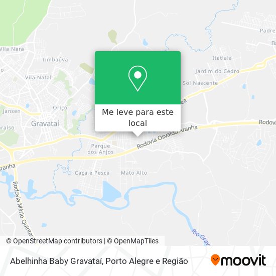 Abelhinha Baby Gravataí mapa