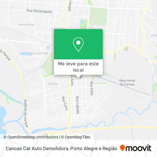 Canoas Car Auto Demolidora mapa