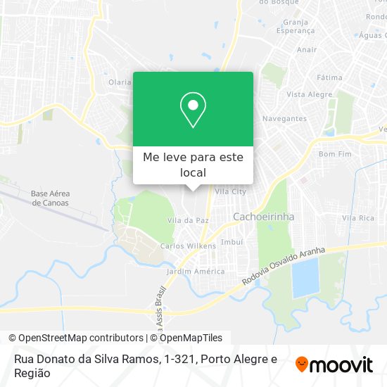 Rua Donato da Silva Ramos, 1-321 mapa