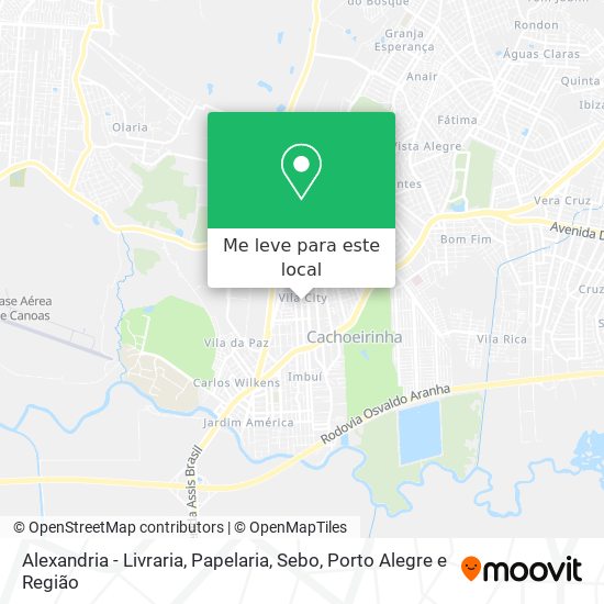 Alexandria - Livraria, Papelaria, Sebo mapa