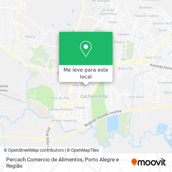 Percach Comercio de Alimentos mapa