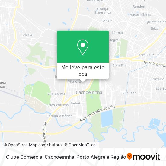 Clube Comercial Cachoeirinha mapa