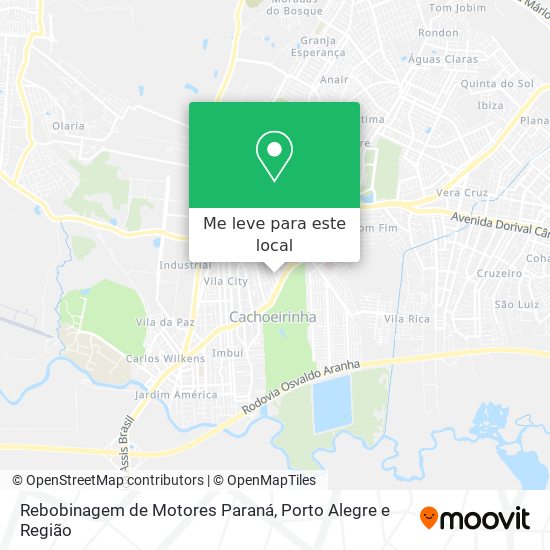 Rebobinagem de Motores Paraná mapa