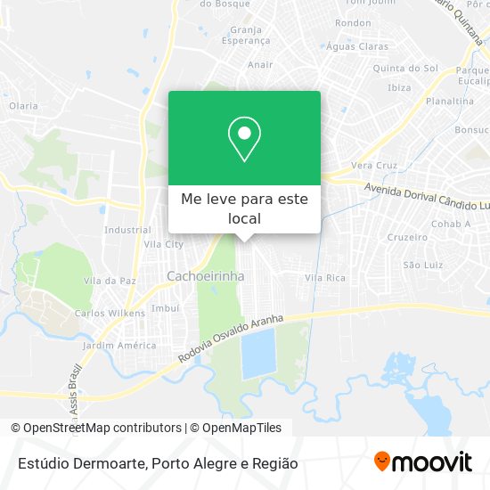 Estúdio Dermoarte mapa