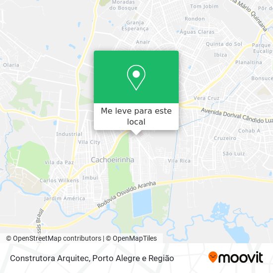 Construtora Arquitec mapa
