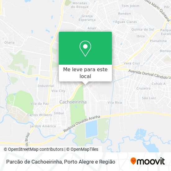 Parcão de Cachoeirinha mapa