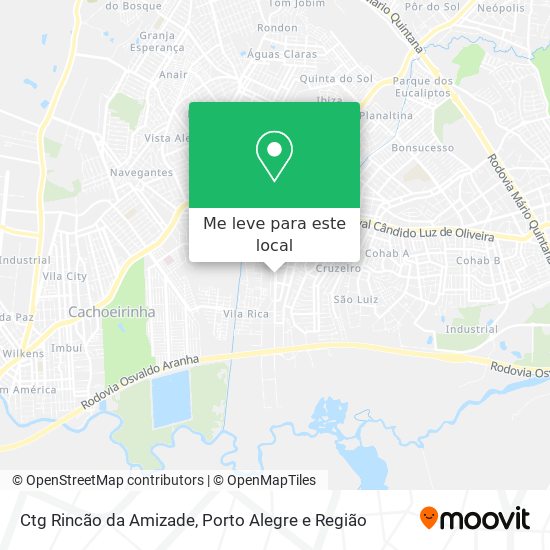 Ctg Rincão da Amizade mapa