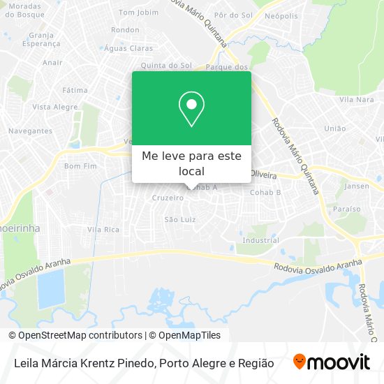 Leila Márcia Krentz Pinedo mapa