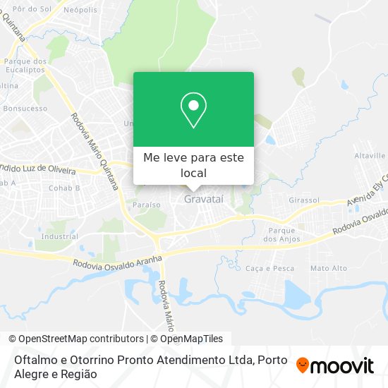 Oftalmo e Otorrino Pronto Atendimento Ltda mapa